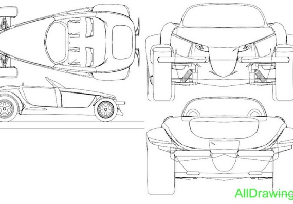 Plymouth Prowler (Plymouth Prawler) - drawings (drawings) of the car
